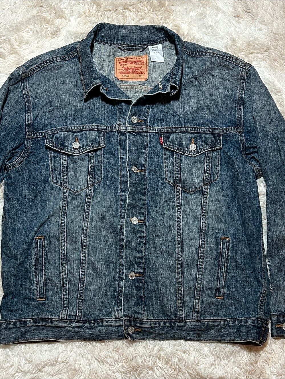 Levi's Men's Blue Denim Jacket - Button Front